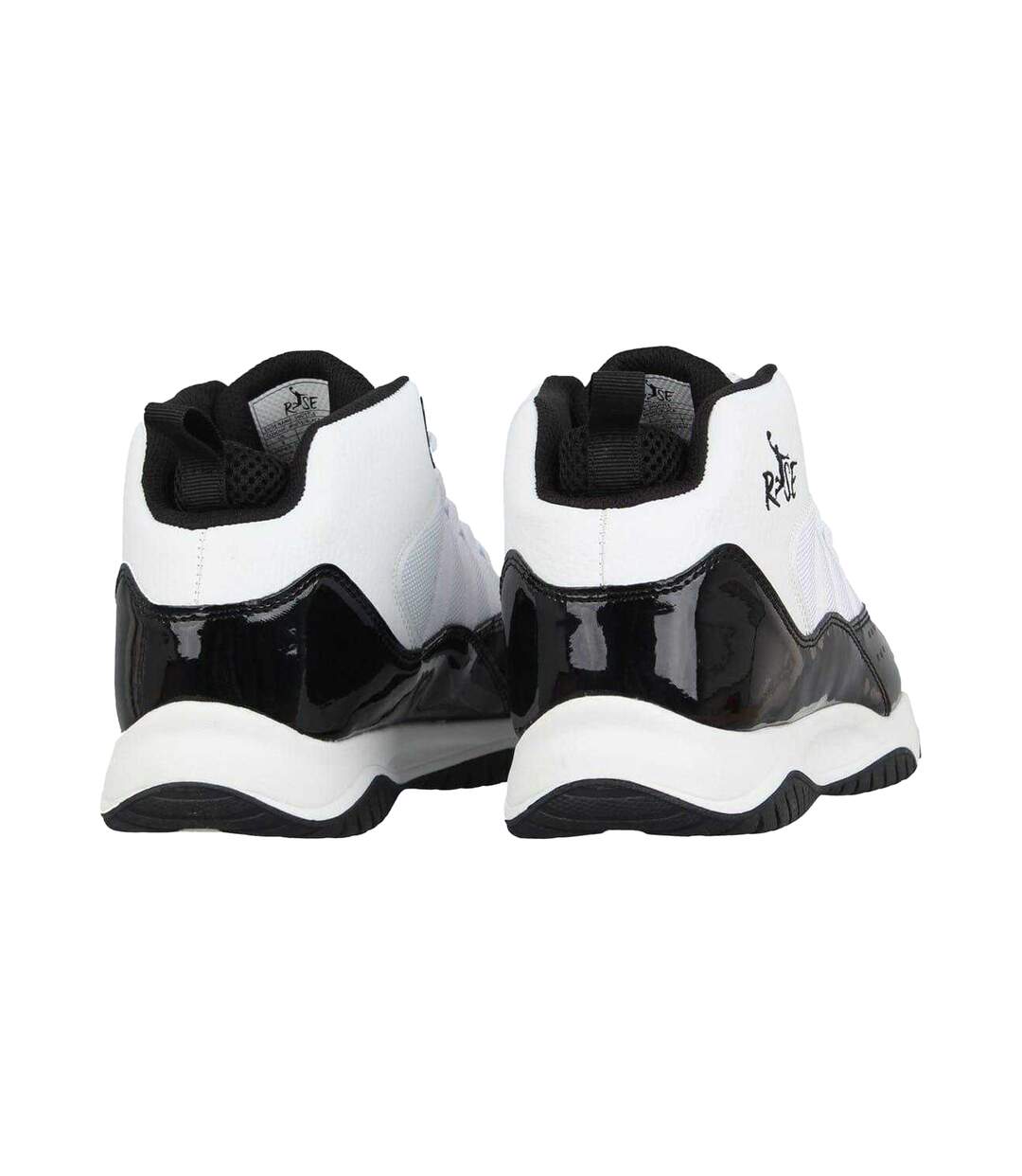 Chaussures De Basket Shuttle Homme Blanc Noir Rise-2