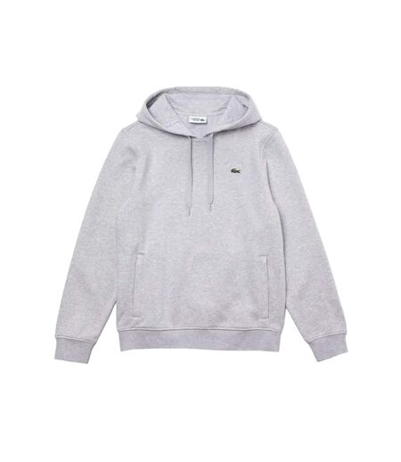 Sweat à capuche homme gris Lacoste