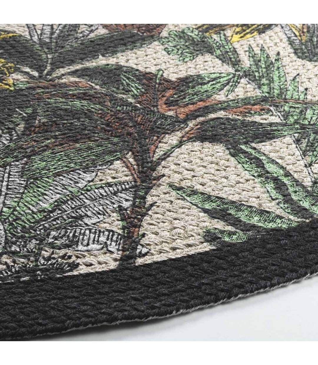 Tapis Déco à Pompons Balinesia 120cm Naturel-2
