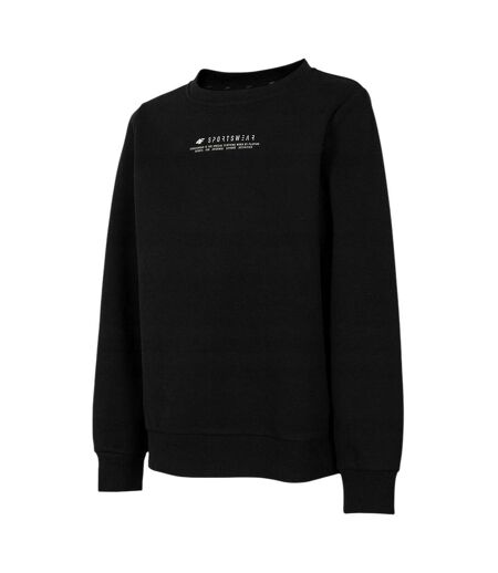 Sweat Motif/style Logo Femme Noir 4F