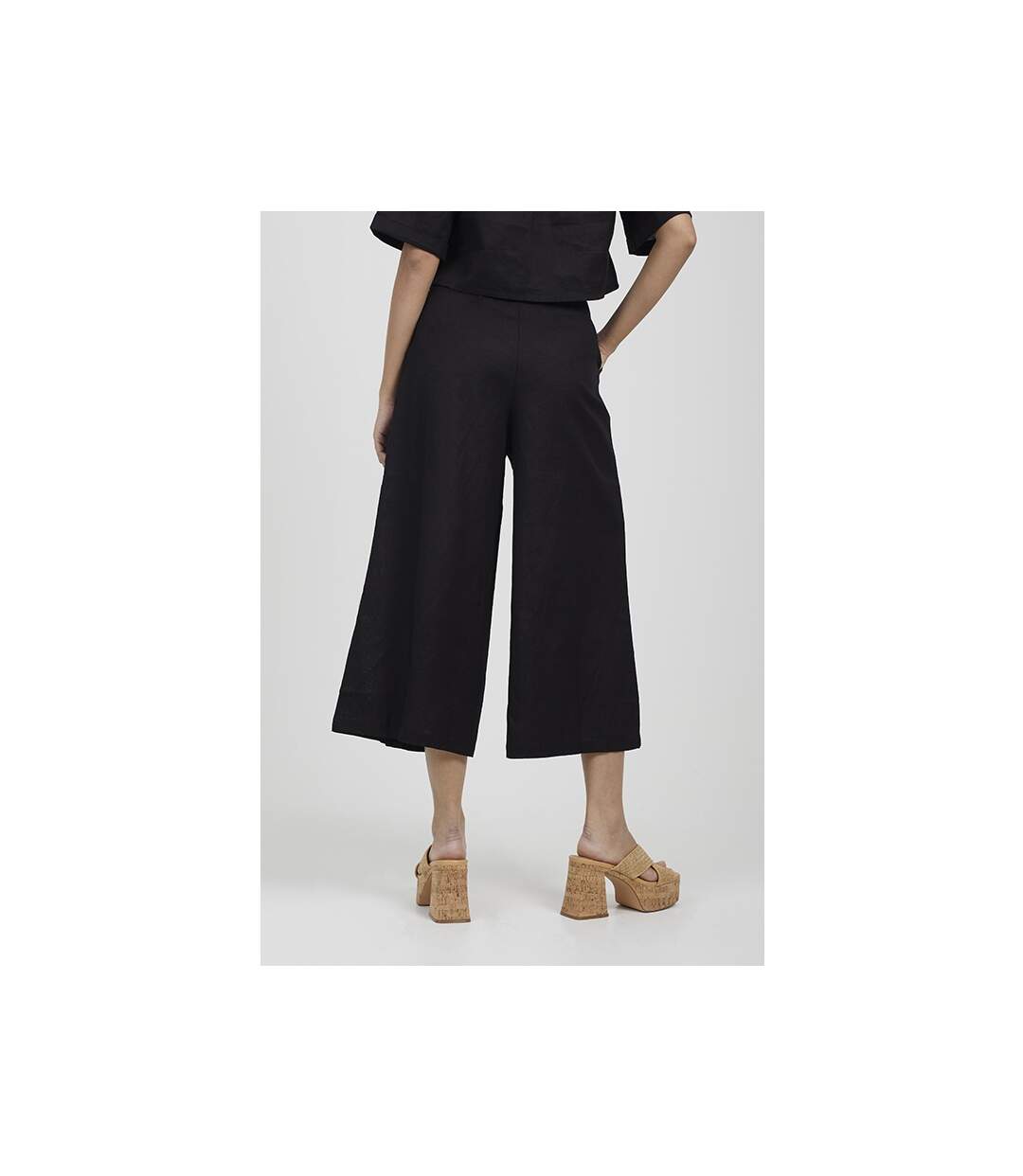 Womens/ladies kiki culotte pants black Brave Soul