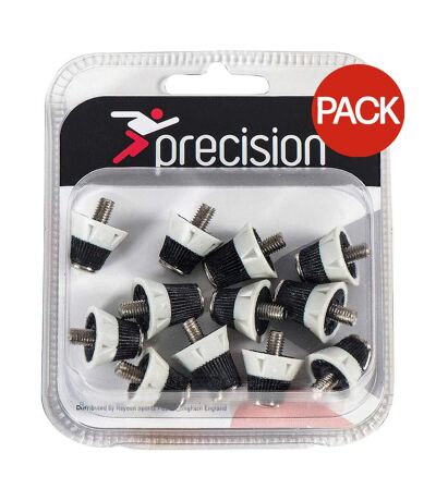 Ensemble Crampons Pour Chaussures De Football League Pro Blanc Noir Argenté Precision