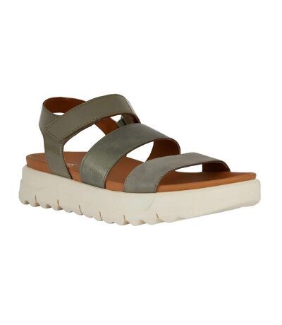 Sandales xand 2.1s femme vert de gris / vert foncé Geox