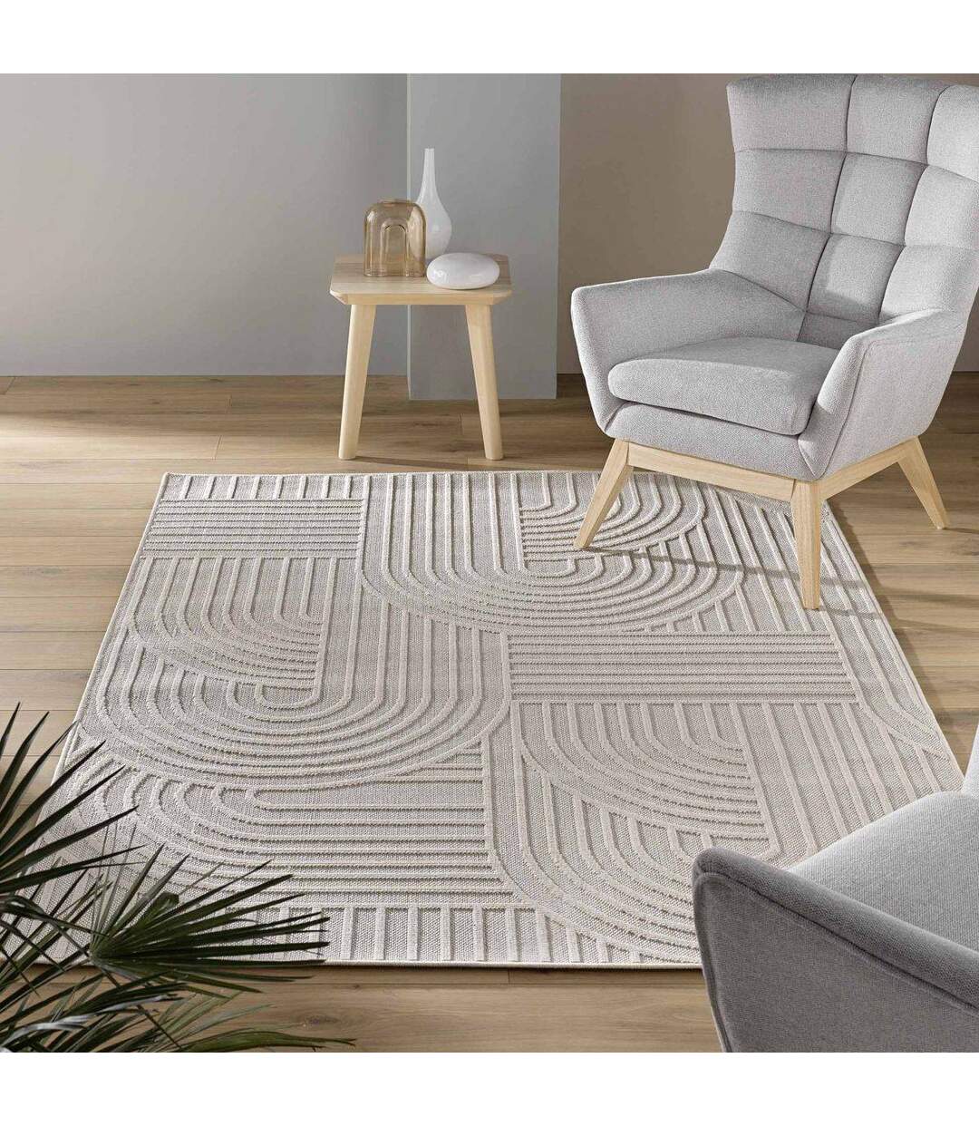 Tapis Déco Tissé Ezio 160x230cm Naturel-4