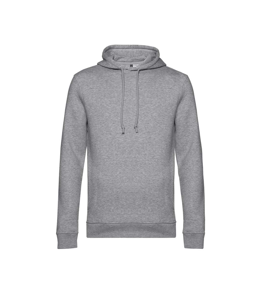 Mens Organic Hoodie Heather Grey B&C-1