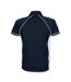 Finden & Hales Mens Piped Performance Sports Polo Shirt (Navy/ Sky/ White)