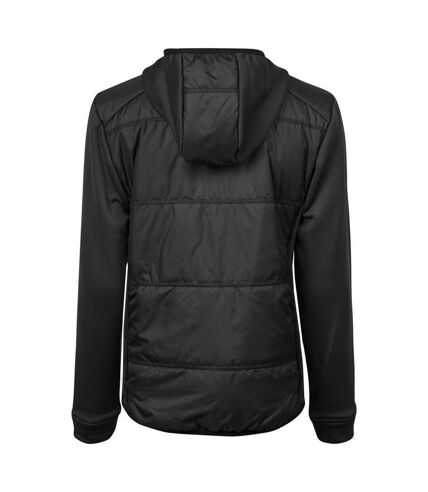 Tee Jay Womens/Ladies Stretch Hooded Jacket (Black/Black) - UTBC5085