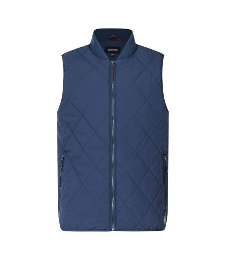 Mens Harvin Diamond Quilt Body Warmer Navy Regatta