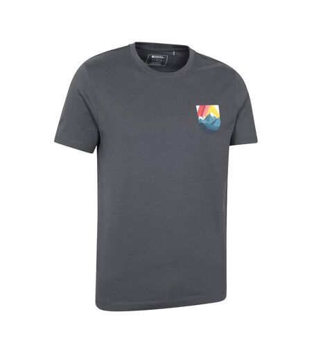 Mens Lake District Short-sleeved T-shirt Charcoal Mountain Warehouse