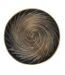 Set de Table Métallisé Spirale 38cm Noir & Or-1