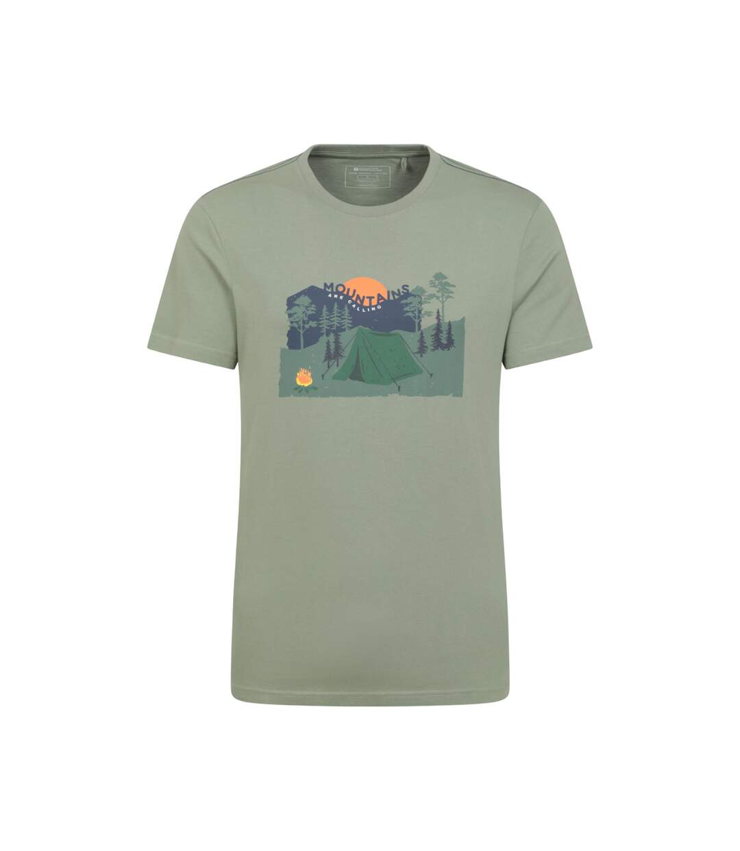 T-shirt camping homme vert Mountain Warehouse