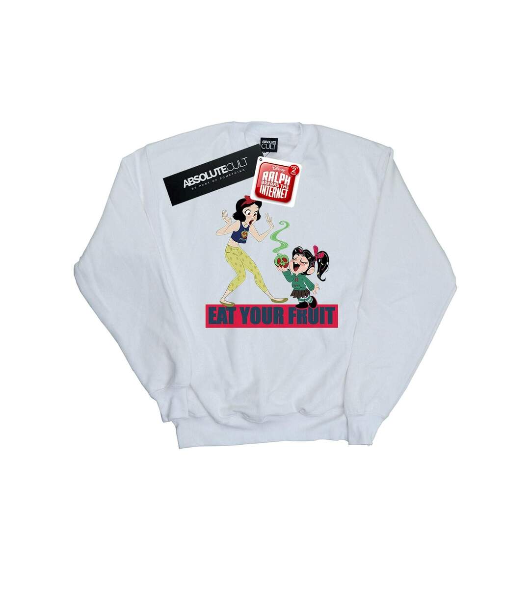 Disney Sweat Womens/Ladies Wreck It Ralph Eat Your Fruit (Blanc) - UTBI43085-1