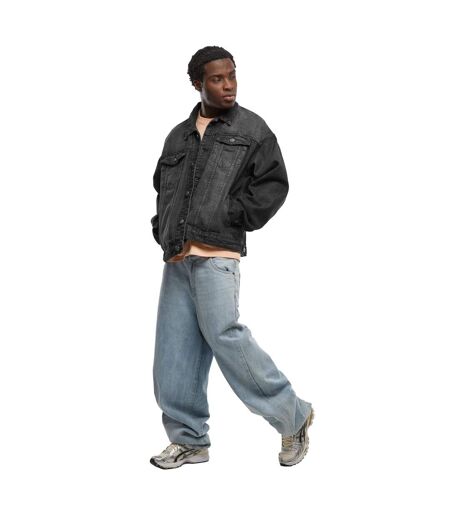 Veste En Jean Homme Noir Délavé Build Your Brand