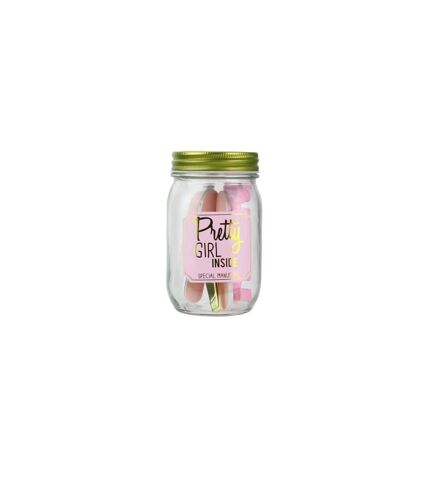 Mason Jar Beauté Manucure 13cm Rose