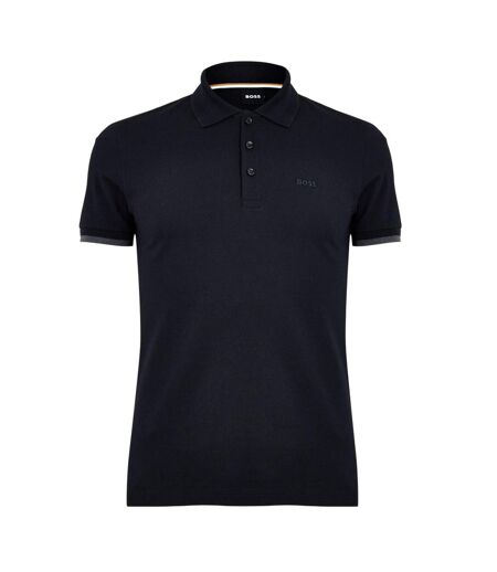 Mens Phillipson Collared Polo Shirt Blue Boss