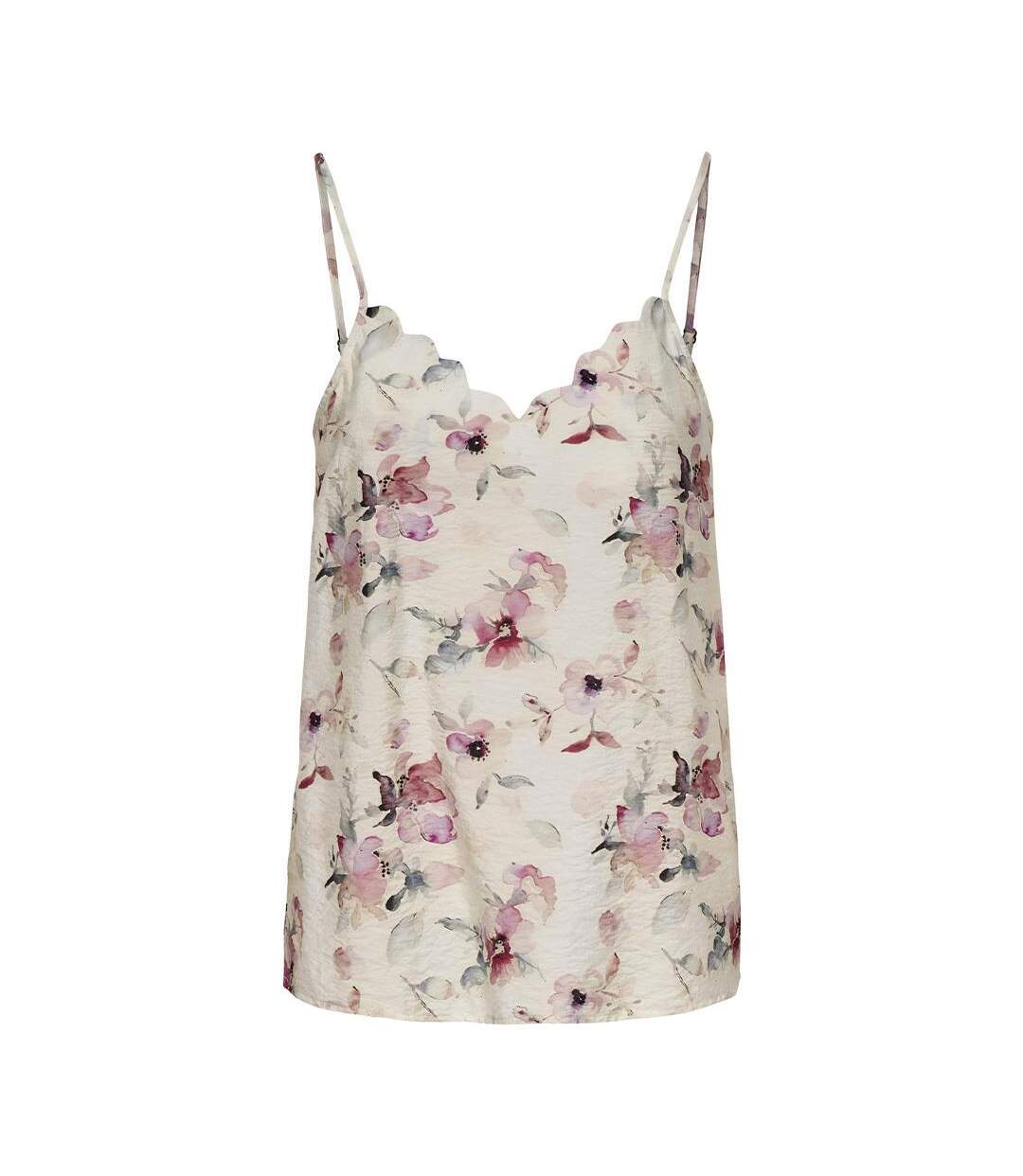 Top blanc/rose femme jdy troya-1