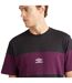 Umbro Mens Walkout Contrast T-Shirt (Black/Potent Purple) - UTUO1828