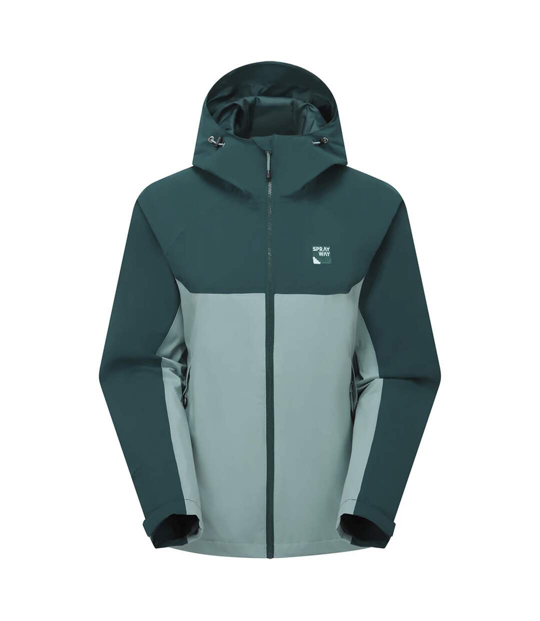 Ladies Lightweight Waterproof Hooded Hiking Rain with Zip Shell Jacket Coat-1