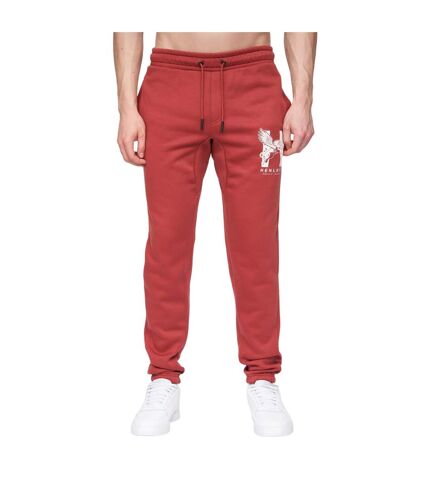 Mens curveball sweatpants deep red Henleys