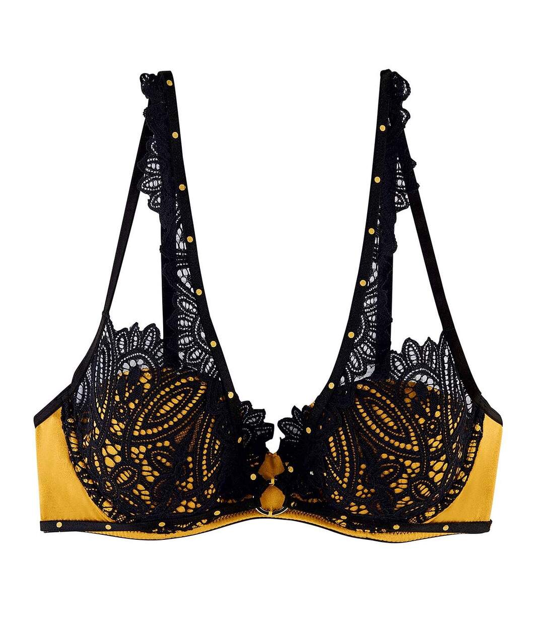 Soutien-gorge ampliforme coque moulée jaune Saltimbanque-1