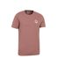Mountain Warehouse Mens Compass Natural T-Shirt (Burgundy) - UTMW2511
