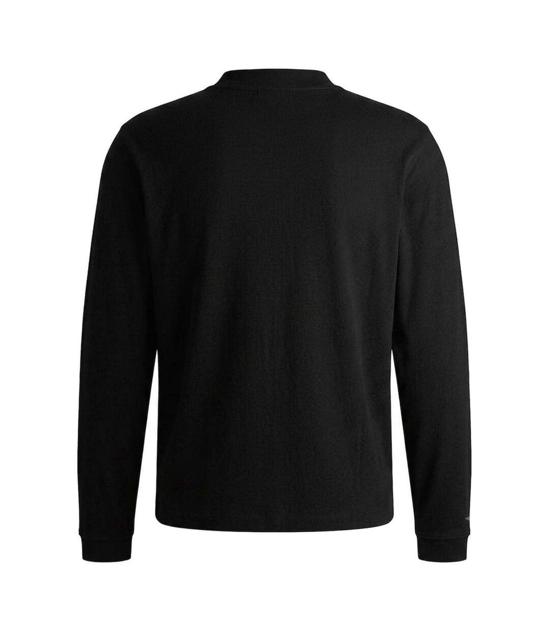 Mens Mock Neck Long-sleeved T-shirt Black Hugo-2