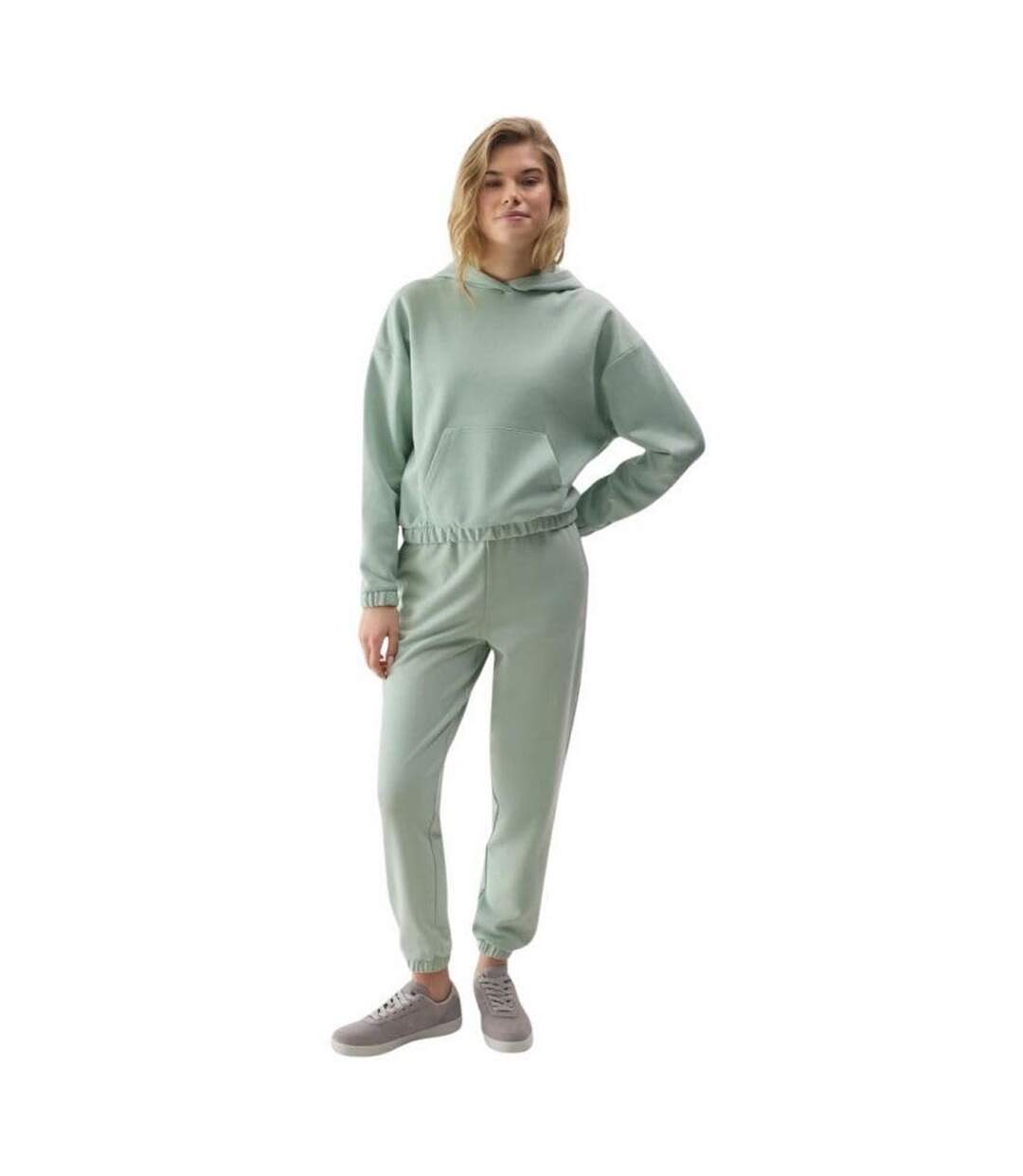 Sweat À Capuche Wss24tswsf1057 Femme Vert 4F-1