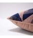 Leveque jacquard velvet cushion cover 50cm x 50cm blush/navy Paoletti