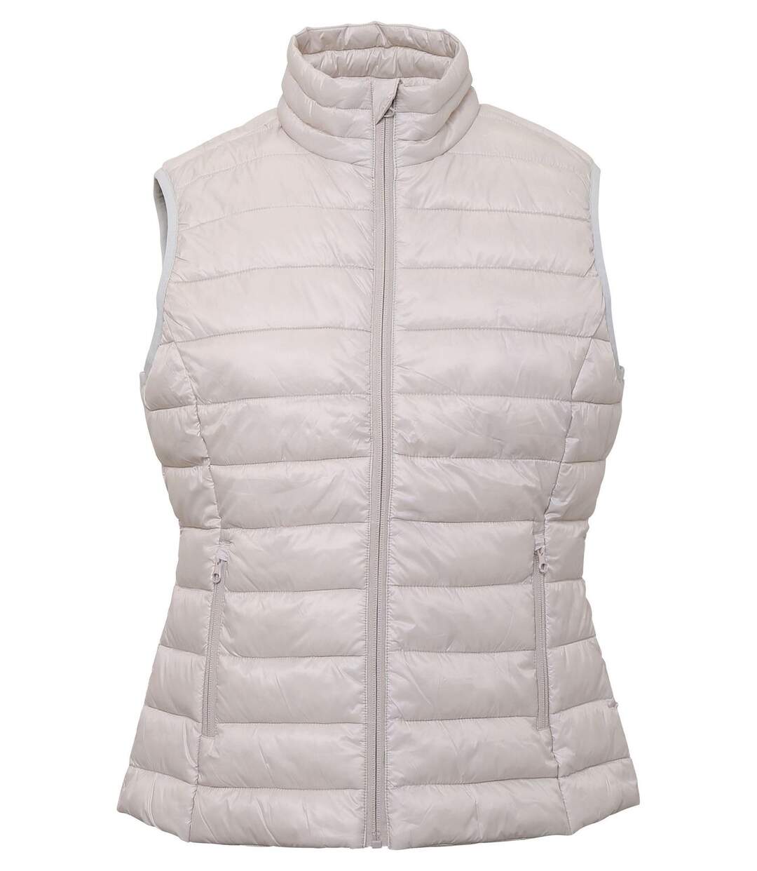 Gilet doudoune rembourré sans manches - femme - TS31F - blanc nacré