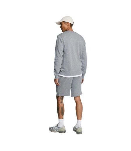 Short De Jogging Motif/style Uni Homme Gris Chiné Lyle & Scott