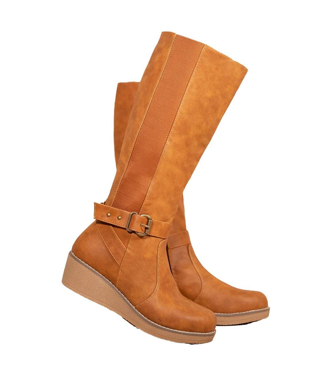 Bottes hauteur genoux ayleen femme brun clair Where´s That From-1