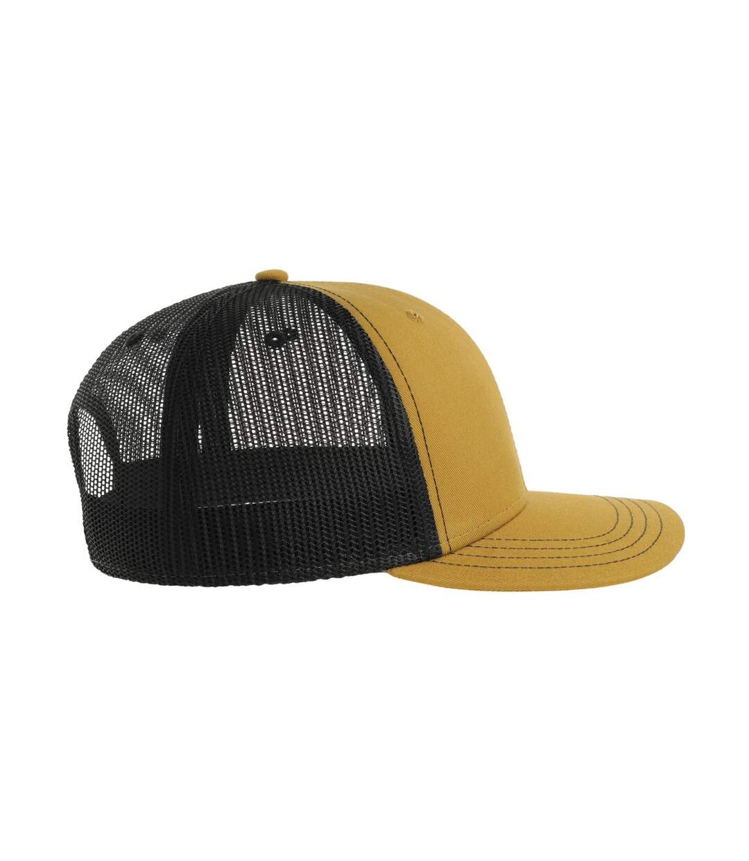 Casquette Trucker Motif/style 6 Panneaux Sonic-s Adulte Moutarde Noir Atlantis Headwear-4