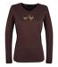 Tee-shirt MAYFLOWER NAPOLI4 chocolat à sérigraphie poule : confort naturel et style authentique-5