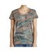 T-shirt Orange Femme All Over Print D21210 - S