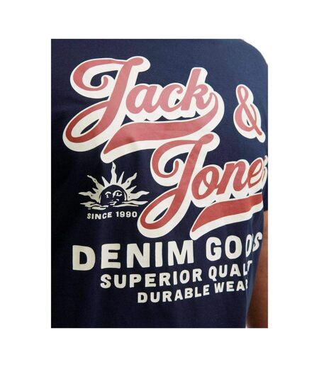 T-shirt Motif/style Logo Et Couleurs Homme Bleu Foncé Jack And Jones