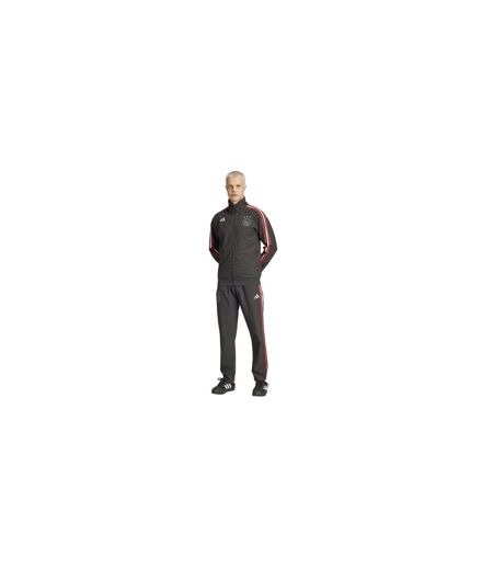 Mens Ajax Amsterdam Tracksuit Bottoms Black Red White Adidas