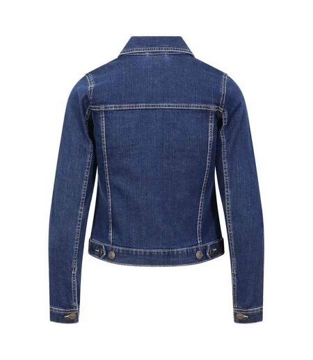 Womens/ladies olivia denim jacket dark blue Awdis