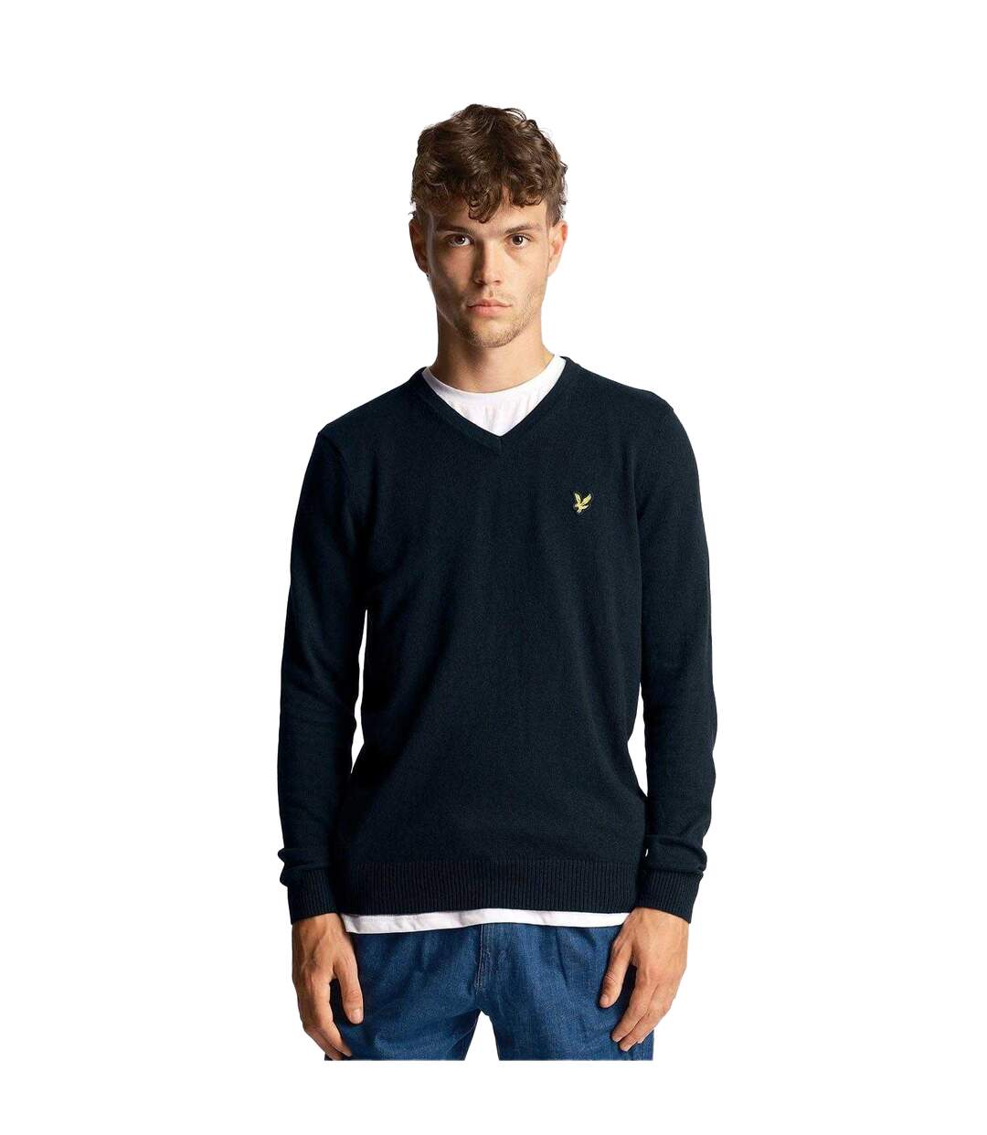 Pull Merino Homme Bleu Marine Lyle & Scott-1