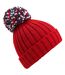 Bonnet Hygge Unisexe Pour Adultes Rouge Beechfield-2