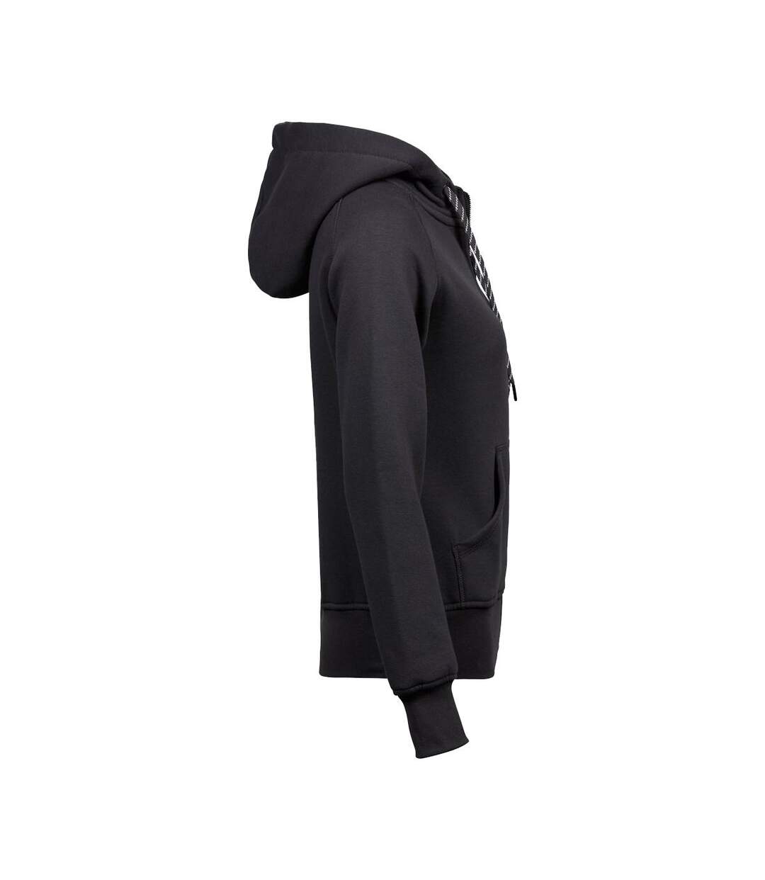Sweatshirt À Capuche Et Fermeture Zippée Femme Gris Sombre Tee Jays-3