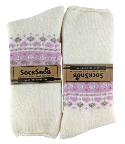 Sock Snob Ladies Turn Over Nordic Bed Socks