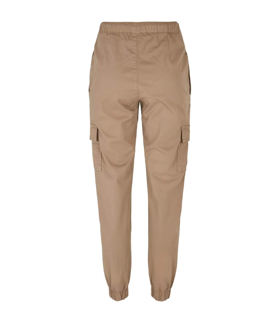 Womens/ladies Cargo Pocket High Waist Jogging Bottoms Soft Taupe Urban Classics-2