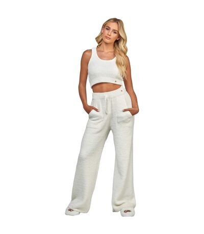 Womens/ladies Lounge Bralette Ecru SikSilk