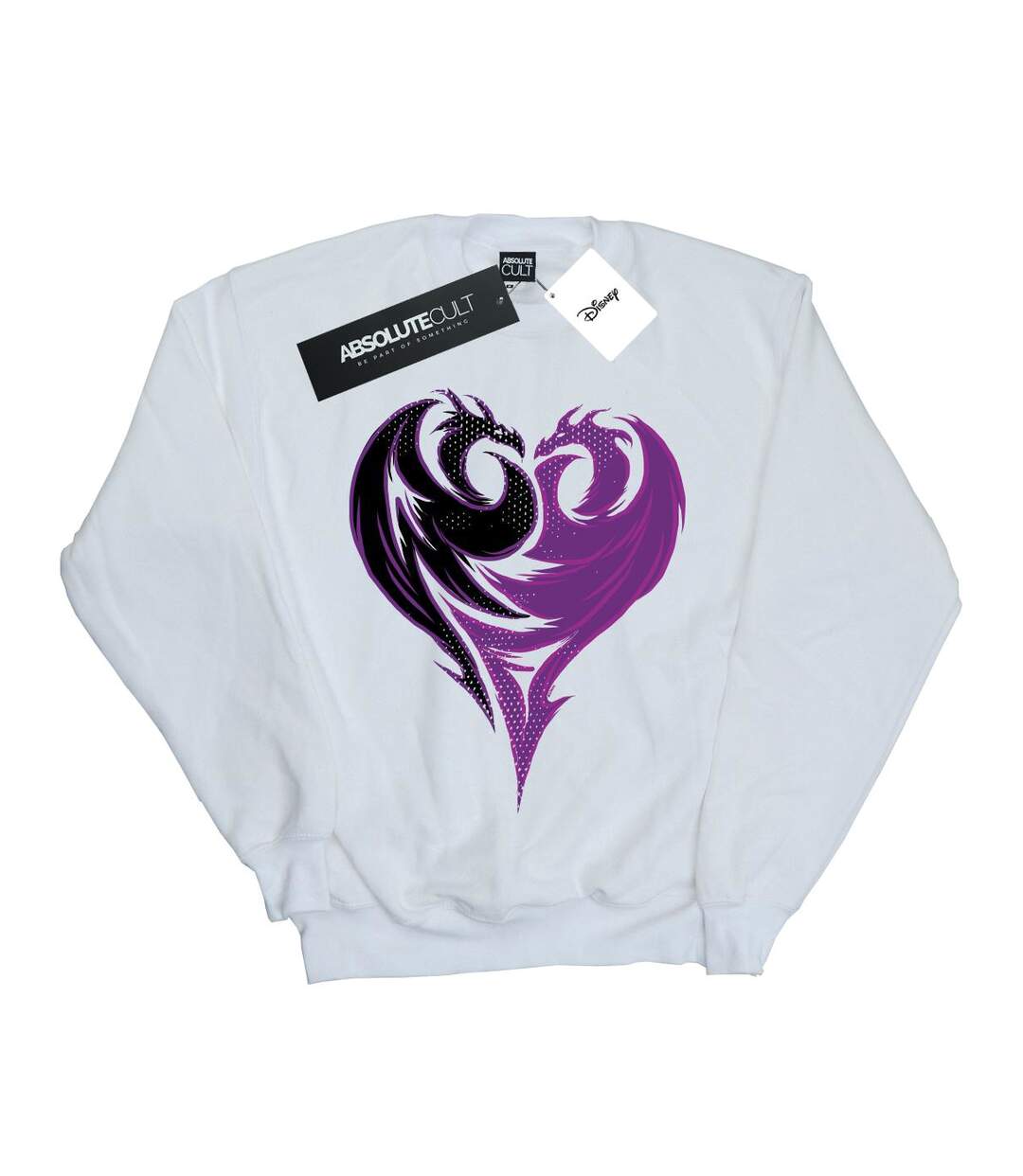 Disney Sweat Womens/Ladies The Descendants Dragon Heart Sweatshirt (Blanc) - UTBI15527-1