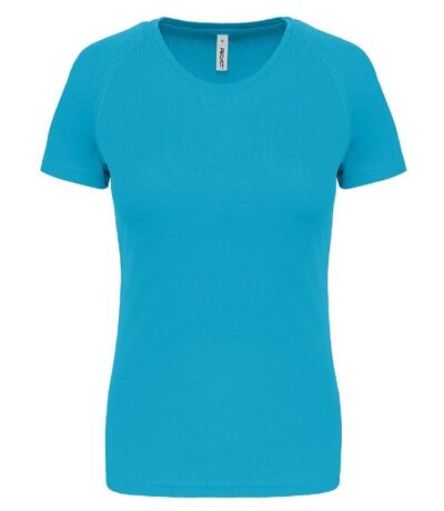 T-shirt sport - Running - Femme - PA439 - bleu turquoise