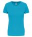 T-shirt sport - Running - Femme - PA439 - bleu turquoise