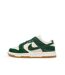 Baskets blanches/vertes femme nike dunk low-1