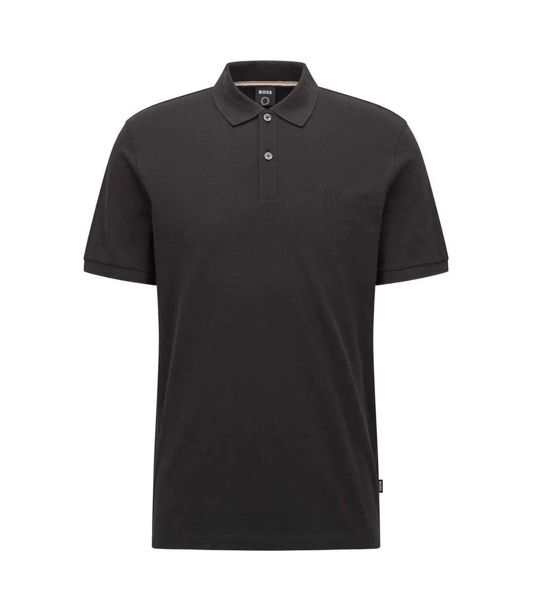 Polo Motif/style Logo Brodé Pallas Homme Noir Boss-1