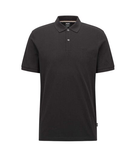 Polo Motif/style Logo Brodé Pallas Homme Noir Boss