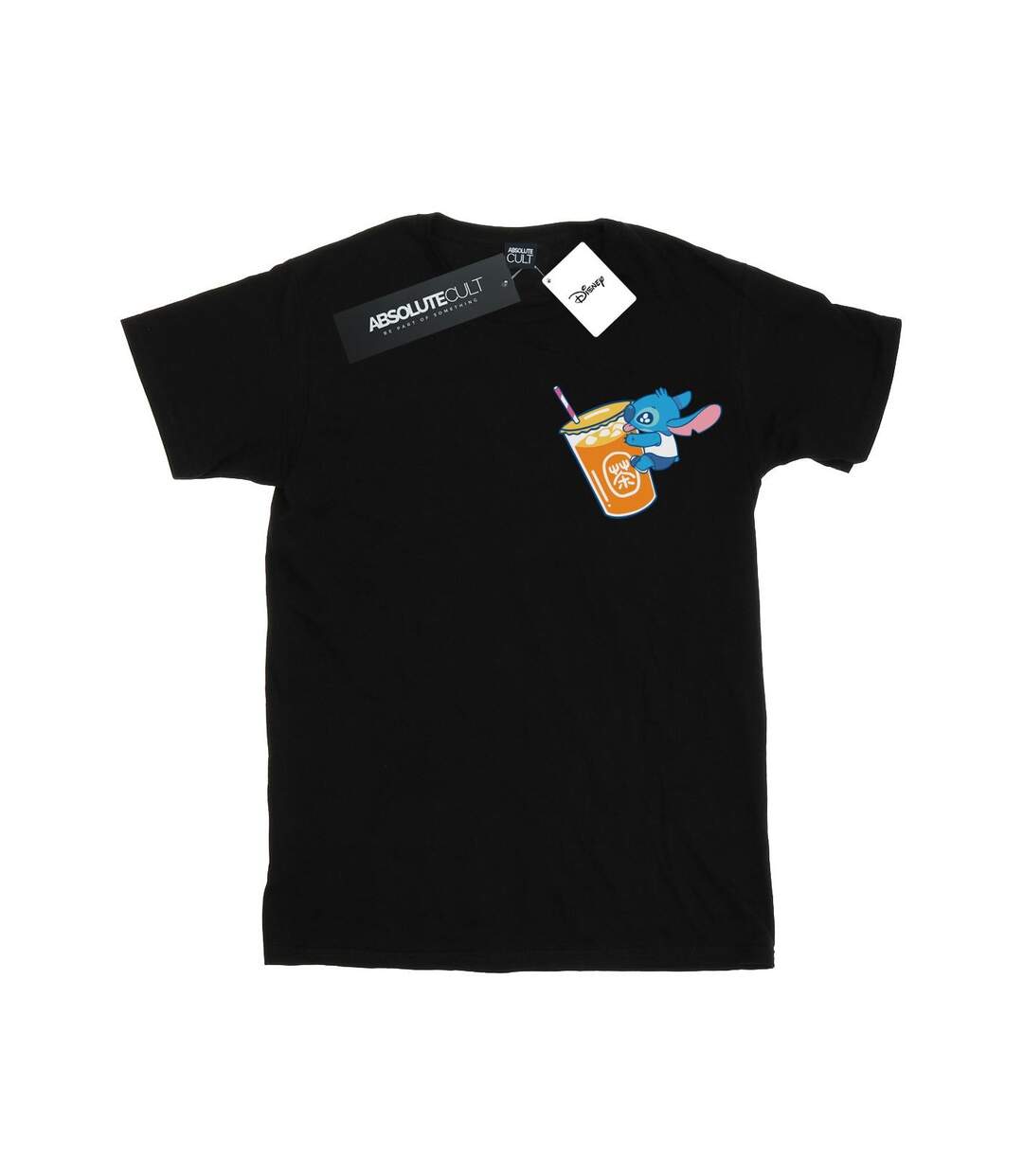 Disney Femme/Ladies Lilo And Stitch Drink Cotton Boyfriend T-Shirt (Noir) - UTBI29622-1